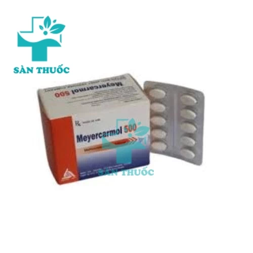 Meyercarmol 500 Meyer - BPC - Làm giảm đau có liên quan đến co thắt cơ xương